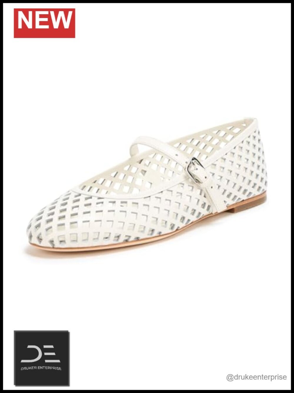 Paige Jaden Flat Women's Leather Mary Jane Buckle Ballet Flats